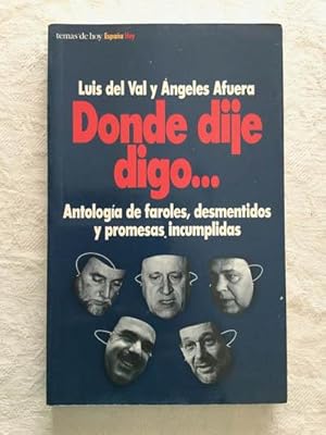 Imagen del vendedor de Donde dije digo a la venta por Libros Ambig