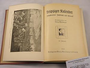 Seller image for (Hrsg.) Leipziger Kalender. 10. Jg. Illustriertes Jahrbuch und Chronik. for sale by Antiquariat Bebuquin (Alexander Zimmeck)