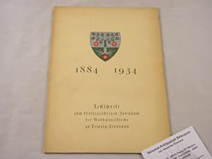 (Hrsg.) Festschrift zum fünfzigjährigen Jubiläum der Nathanaelkirche zu Leipzig Lindenau. Eingewe...