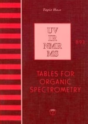 Tables for organic spectrometry