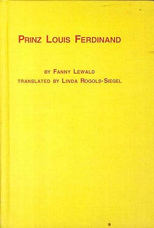Bild des Verkufers fr Prinz Louis Ferdinand zum Verkauf von Libro Co. Italia Srl