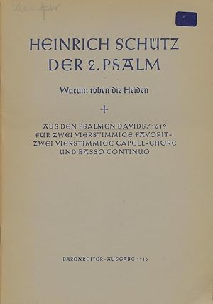 Imagen del vendedor de Der 2. Psalm, Warum toben die Heiden a la venta por CorgiPack