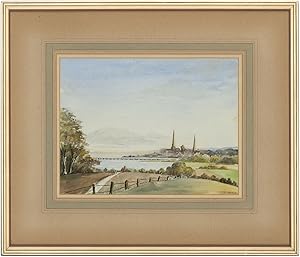 M. McElroy - Signed and Framed Mid 20th Century Watercolour, Coastal Landscape