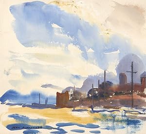 Seller image for Jean Dryden Alexander (1911-1994) - Mid 20th Century Gouache, Harbour View for sale by Sulis Fine Art