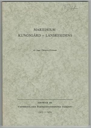 Seller image for Marieholm. Kungsgrd - Lnsresidens. for sale by Antiquaria Bok & Bildantikvariat AB