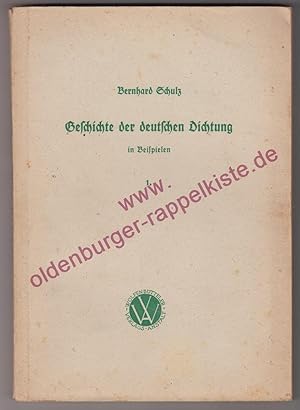 Bild des Verkufers fr Geschichte der deutschen Dichtung in Beispielen 1. (1948) zum Verkauf von Oldenburger Rappelkiste