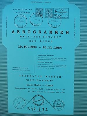 Guy Bleus : Aerogrammen - Mail-art Project (poster)