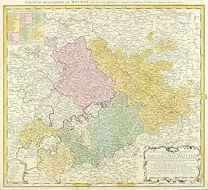 Bild des Verkufers fr Sachsen. Kurfrstentum Sachsen. Homann. Geographische Abbildung des gantzen Umfangs der Marggrafschaft Meissen, wie solche grsten Theils unter Churf. Saechs. sowohl als anderer Reichs-Frsten und Reichs-Grafen Lands Hoheit heutiger Zeit beherrscht wird zum Verkauf von GALERIE HIMMEL