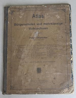 Seller image for Atlas fr Brgerschulen und mehrklassige Volksschulen for sale by Antikvariat Valentinska