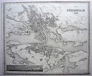 Plan von Stockholm 1844.