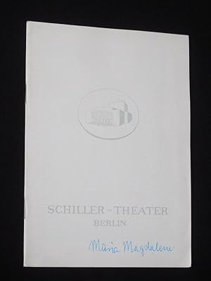 Image du vendeur pour Programmheft 172 Schiller-Theater 1965/66. MARIA MAGDALENE von Hebbel. Insz.: Fritz Kortner, Bhnenbild/ Kostme: H. W. Lenneweit. Mit Carl Raddatz, Berta Drews, Gisela Stein, Claus Eberth, Rolf Schult, Holger Kepich, Arthur Schrder, Kurt Weitkamp, Paul Gorden mis en vente par Fast alles Theater! Antiquariat fr die darstellenden Knste