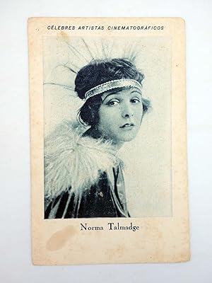 CROMO CÉLEBRES ARTISTAS CINEMATOGRÁFICOS SERIE B N.º 16. NORMA TALMADGE (No Acreditado) 1930