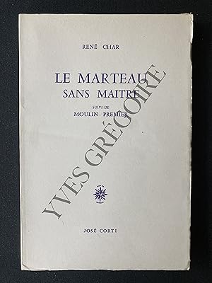 Image du vendeur pour LE MARTEAU SANS MAITRE suivi de MOULIN PREMIER mis en vente par Yves Grgoire