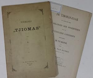 Image du vendeur pour De Tjiomas-zaak in verband met de belangen der opgezetenen van de particuliere landerijen bewesten de Tji-Manok. mis en vente par Gert Jan Bestebreurtje Rare Books (ILAB)