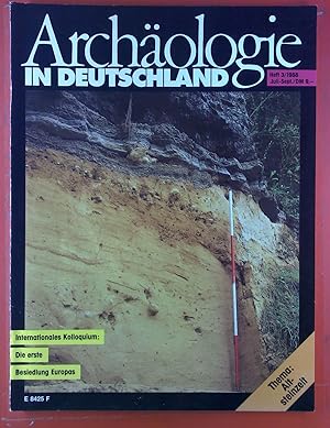 Imagen del vendedor de Archologie in Deutschland. HEFT 3/1988, Juli-September, INHALT: Altsteinzeit - Die Suche nach den ersten Europern. a la venta por biblion2