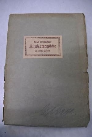 Seller image for Kindertragdie. In drei Akten. for sale by Antiquariat Bookfarm