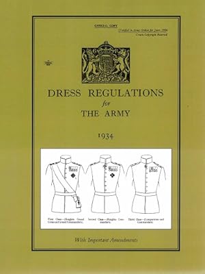 Dress regulations for the Army 1934 with important amendments