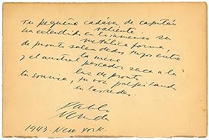 Imagen del vendedor de Autograph quotation signed. a la venta por Antiquariat INLIBRIS Gilhofer Nfg. GmbH