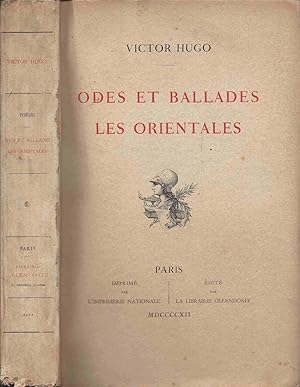 Image du vendeur pour Oeuvres compltes de Victor Hugo - Posie - Tome 1 : Odes et ballades. Les Orientales mis en vente par LiBooks