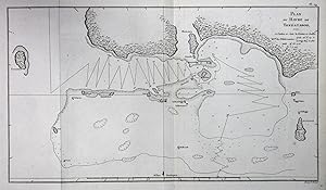 "Plan du havre de Tongataboo" - Tongatapu Tonga Pacific Ocean map Karte Kupferstich