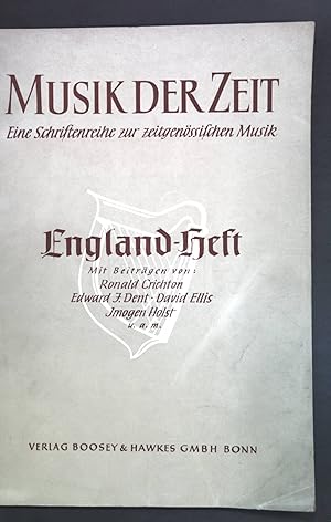 Bild des Verkufers fr England-Heft; Musik der Zeit, eine Schriftenreihe zur zeitgenssischen Musik, Heft 4; zum Verkauf von books4less (Versandantiquariat Petra Gros GmbH & Co. KG)