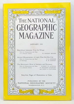 Imagen del vendedor de The National Geographic Magazine, Volume 99, Number 1 (January 1951) a la venta por Cat's Cradle Books