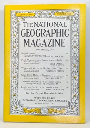 Image du vendeur pour The National Geographic Magazine, Volume 108, Number 5 (November 1955) mis en vente par Cat's Cradle Books