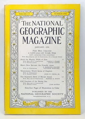 Seller image for The National Geographic Magazine, Volume 105, Number 1 (January 1954) for sale by Cat's Cradle Books