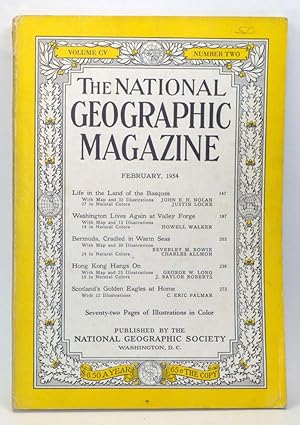 Seller image for The National Geographic Magazine, Volume 105, Number 2 (February 1954) for sale by Cat's Cradle Books