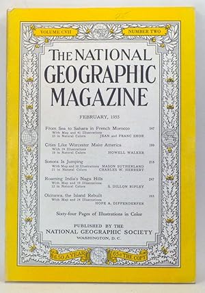 Imagen del vendedor de The National Geographic Magazine, Volume 107, Number 2 (February 1955) a la venta por Cat's Cradle Books