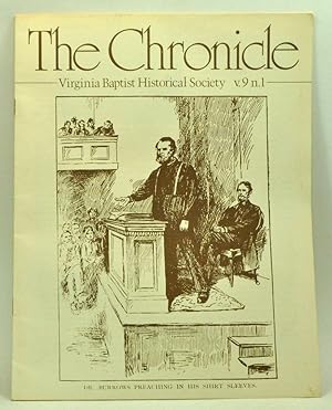 Imagen del vendedor de The Chronicle: Virginia Baptist Historical Society, volume 9, number 1 (1983) a la venta por Cat's Cradle Books