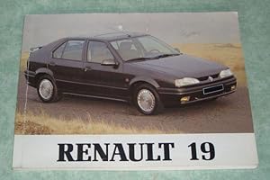 Bild des Verkufers fr Renault 19. Betriebsanleitung. zum Verkauf von Antiquariat  Lwenstein