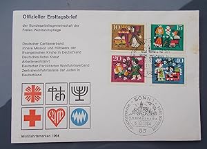 Ersttagsbrief, offizieller, der Bundesarbeitsgemeinschaft der Freien Wohlfahrtspflege - 6.10.1964