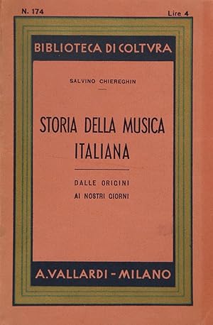 Imagen del vendedor de Storia della musica italiana a la venta por FABRISLIBRIS