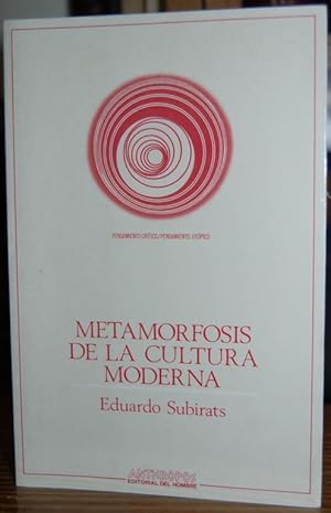 Imagen del vendedor de METAMORFOSIS DE LA CULTURA MODERNA a la venta por Fbula Libros (Librera Jimnez-Bravo)