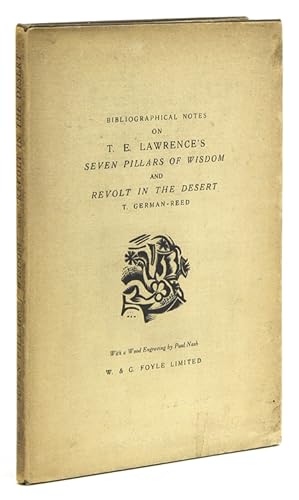 Image du vendeur pour Bibliographical Notes on T. E. Lawrence's 'Seven Pillars of Wisdom' and 'Revolt in the Desert' mis en vente par James Cummins Bookseller, ABAA