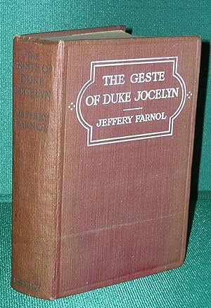 The Geste of Duke Jocelyn: A Romance in Prose and Verse