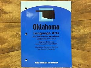 Seller image for Elements of Literature Oklahoma: Language Arts Test Preparation Workbook Introductory Course for sale by Archives Books inc.