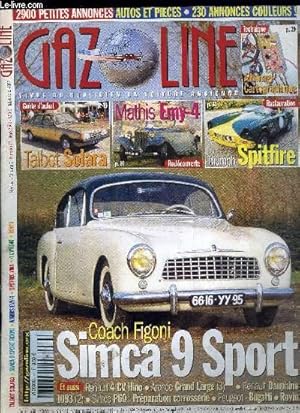 Image du vendeur pour GAZOLINE VOLUME 7 N 77 - Simca 9 Sport coach Figoni, Mathis Emy-4 cabriolet Saint-Moritz, Gazoline restaure une Simca P60 : prparer la carrosserie, Triumph Spitfire Mk4, Renault Dauphine 1093 (2), Simca Aronde Grand Large (3), Raliser un allumage mis en vente par Le-Livre