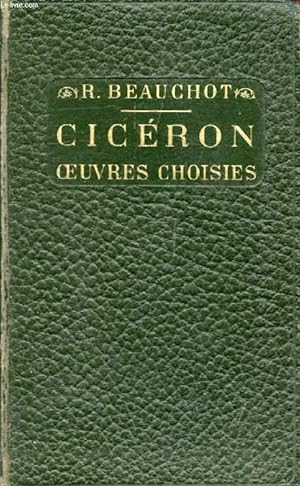 Seller image for CICERON, OEUVRES CHOISIES for sale by Le-Livre