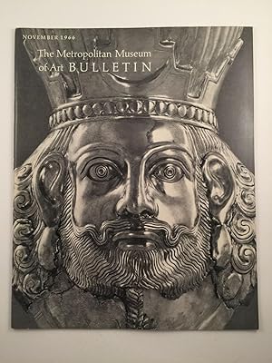 Bild des Verkufers fr Metropolitan Museum of Art Bulletin, November 1966 zum Verkauf von WellRead Books A.B.A.A.