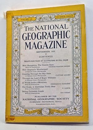 Imagen del vendedor de The National Geographic Magazine, Volume 60, Number 3 (September 1931) a la venta por Cat's Cradle Books