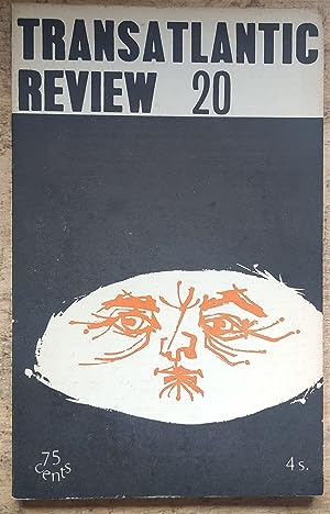 Bild des Verkufers fr The Transatlantic Review 20 Spring 1966 / Hugh Allyn Hunt "Acme Rooms and sweet Marjorie Russell" / Edward Franklin "All that Sunday madness" / Giles Gordon "Two women, two eyes" / , Victor Manne Joshua's day" / , Paul Thompson "The last laugh" / J C Oates "Dying" / Jay Neugeboren The Zodiacs" / Sally Griffiths "Ferrets for friends" / , B E Evans "The answer obviously is no" / , P Allison "The fulfilling of the law" / Natalia Ginzburg "My job" / James Hurst "The summer of two figs" / , John E Dineen "The Gods of Rome" zum Verkauf von Shore Books