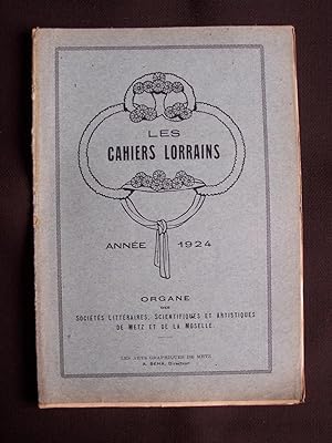 Les cahiers lorrains - N°3 1924