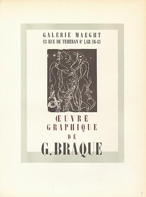 Galerie Maeght : Oeuvre Graphique de G. Braque (1947).