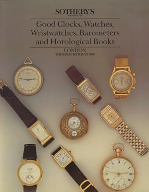 Sothebys 1989 Good Clocks, Watches, Wriswatches