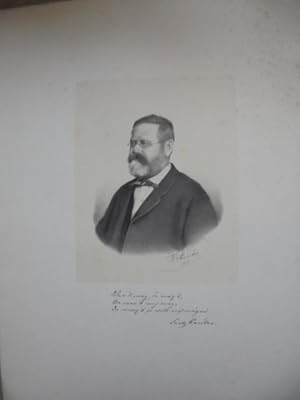 Bild des Verkufers fr Fritz Reuter (1810-1874). Portrt (Brustbild nach halblinks mit Brille) mit faksimilierter dreizeiliger Handschrift nebst seiner Unterschrift. Lithographie von W. Reincke 1868. zum Verkauf von NORDDEUTSCHES ANTIQUARIAT