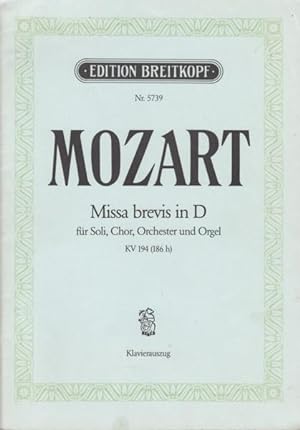 Missa Brevis in D, K.194 - Vocal Score