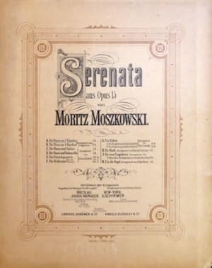 Image du vendeur pour Serenata aus Opus 15. A. Fr Piano zu 2 Hnden mis en vente par Paul van Kuik Antiquarian Music