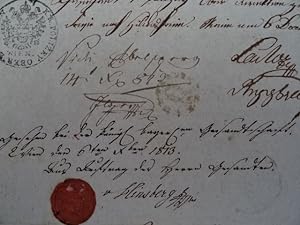 (Bederkesa 1782 - ?; Arzt aus Bremen). 3 handschriftliche Urkunden. Göttingen, Stade u. Hamburg, ...